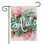 Hawaiian Flower Aloha Print House Flag