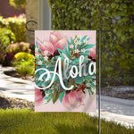 Hawaiian Flower Aloha Print House Flag