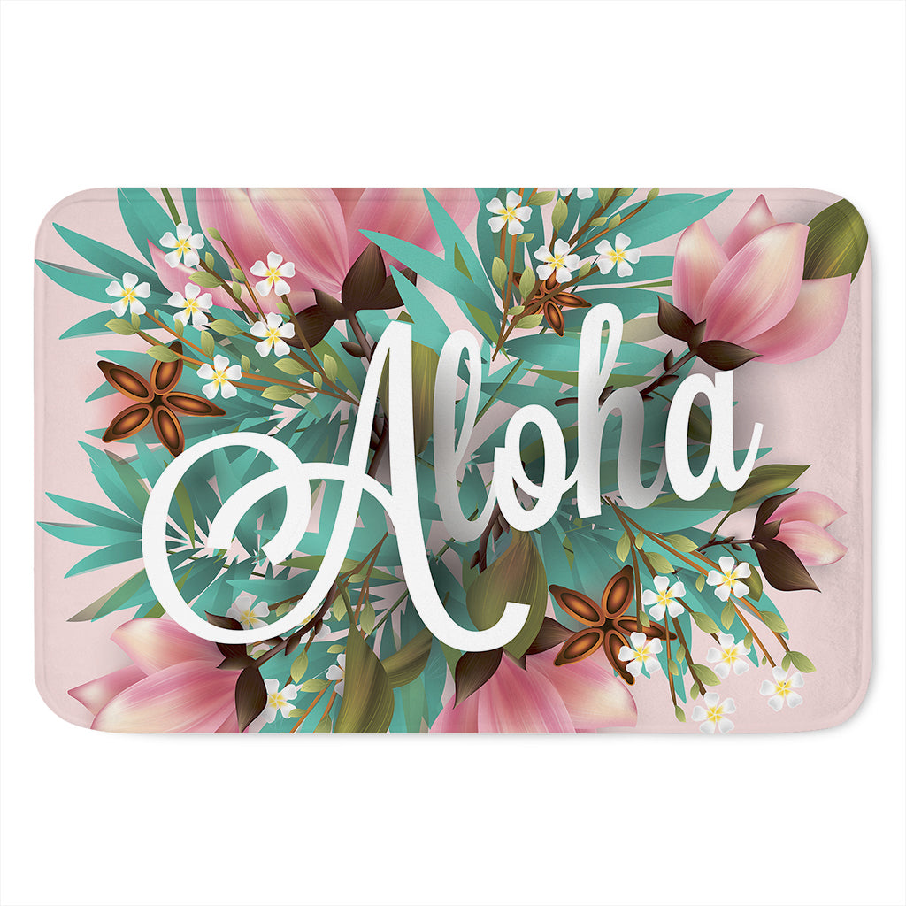 Hawaiian Flower Aloha Print Indoor Door Mat