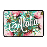 Hawaiian Flower Aloha Print Kitchen Mat