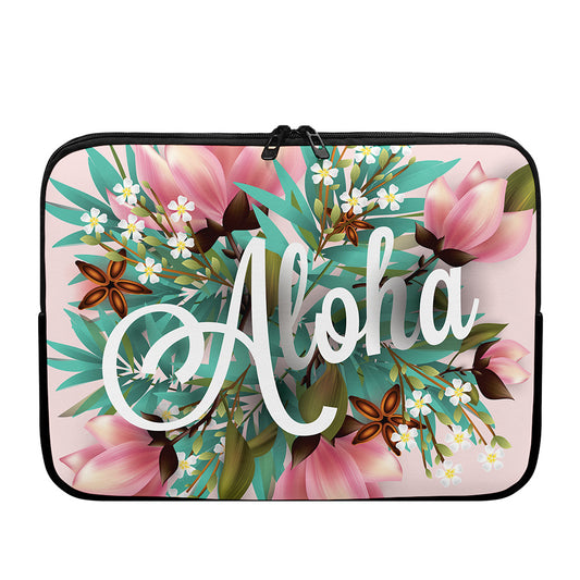Hawaiian Flower Aloha Print Laptop Sleeve