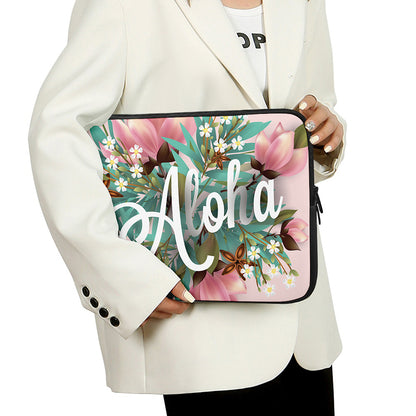 Hawaiian Flower Aloha Print Laptop Sleeve