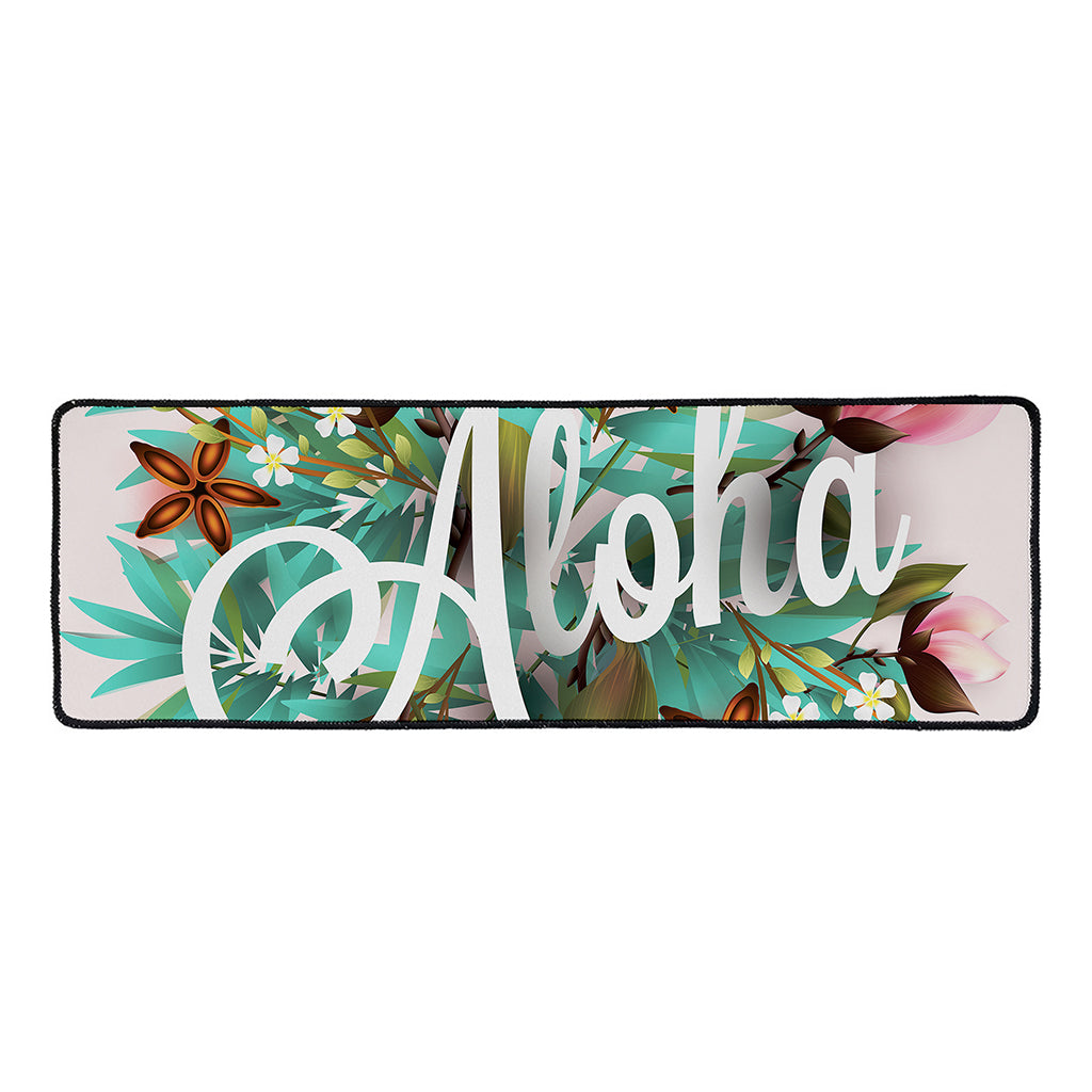 Hawaiian Flower Aloha Print Long Kitchen Mat