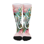 Hawaiian Flower Aloha Print Long Socks