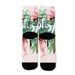 Hawaiian Flower Aloha Print Long Socks