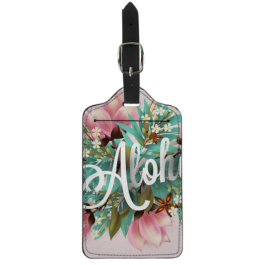 Hawaiian Flower Aloha Print Luggage Tag