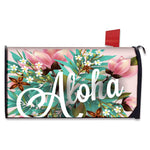 Hawaiian Flower Aloha Print Mailbox Cover