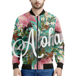 Hawaiian Flower Aloha Print Men's Bomber Jacket