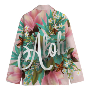 Hawaiian Flower Aloha Print Men's Cotton Blazer