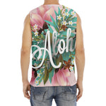 Hawaiian Flower Aloha Print Men's Fitness Tank Top