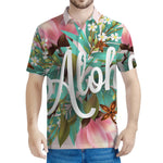 Hawaiian Flower Aloha Print Men's Polo Shirt