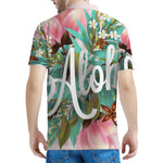 Hawaiian Flower Aloha Print Men's Polo Shirt