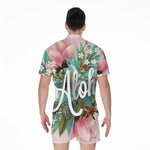 Hawaiian Flower Aloha Print Men's Rompers
