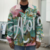 Hawaiian Flower Aloha Print Men's Shirt Jacket