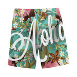 Hawaiian Flower Aloha Print Men's Sports Shorts