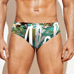Hawaiian Flower Aloha Print Men's Swim Briefs