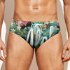 Hawaiian Flower Aloha Print Men's Swim Briefs