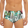 Hawaiian Flower Aloha Print Men's Triangle Swim Briefs