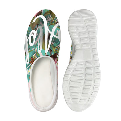 Hawaiian Flower Aloha Print Mesh Casual Shoes