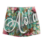 Hawaiian Flower Aloha Print Mesh Shorts