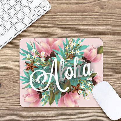 Hawaiian Flower Aloha Print Mouse Pad