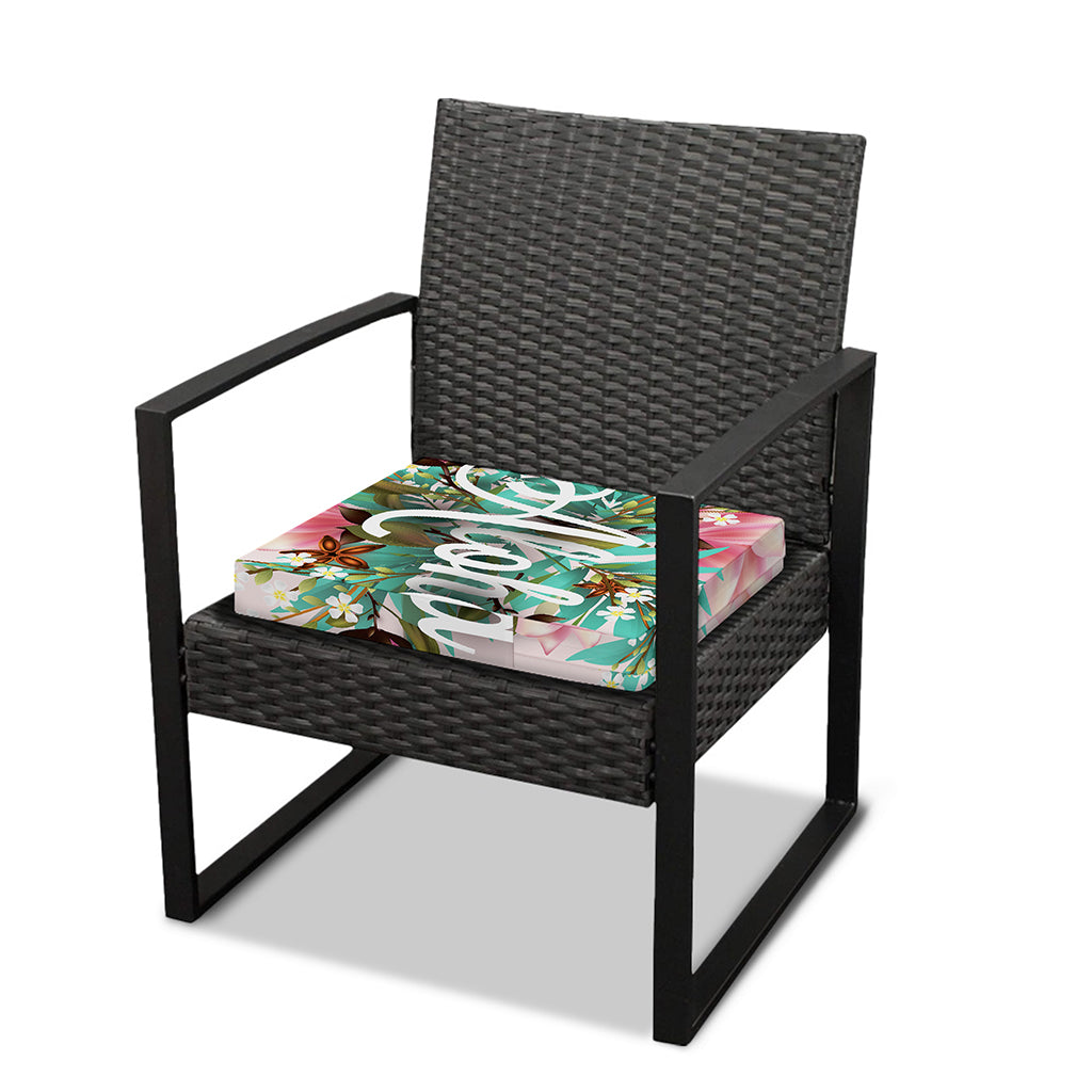 Hawaiian Flower Aloha Print Outdoor Seat Cushion Cover