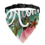 Hawaiian Flower Aloha Print Over The Collar Dog Bandana
