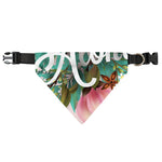 Hawaiian Flower Aloha Print Over The Collar Dog Bandana