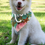 Hawaiian Flower Aloha Print Over The Collar Dog Bandana