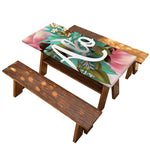 Hawaiian Flower Aloha Print Picnic Table Cover
