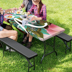 Hawaiian Flower Aloha Print Picnic Table Cover