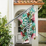 Hawaiian Flower Aloha Print Polyester Flag