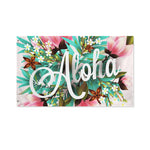 Hawaiian Flower Aloha Print Polyester Flag