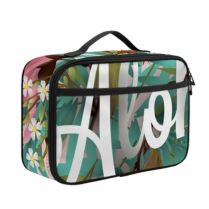 Hawaiian Flower Aloha Print Portable Lunch Bag