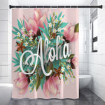 Hawaiian Flower Aloha Print Premium Shower Curtain