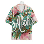 Hawaiian Flower Aloha Print Rayon Hawaiian Shirt