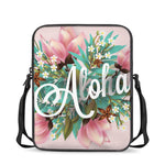 Hawaiian Flower Aloha Print Rectangular Crossbody Bag