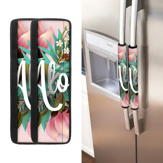 Hawaiian Flower Aloha Print Refrigerator Handle Covers