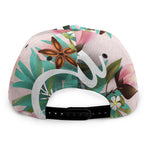Hawaiian Flower Aloha Print Snapback Cap