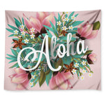 Hawaiian Flower Aloha Print Tapestry