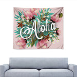 Hawaiian Flower Aloha Print Tapestry