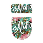 Hawaiian Flower Aloha Print Toilet Lid And Tank Cover Set