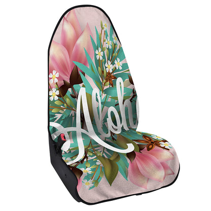 Hawaiian Flower Aloha Print Waterproof Car Seat Cover