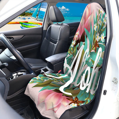 Hawaiian Flower Aloha Print Waterproof Car Seat Cover