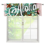 Hawaiian Flower Aloha Print Window Valance