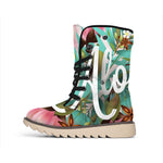 Hawaiian Flower Aloha Print Winter Boots