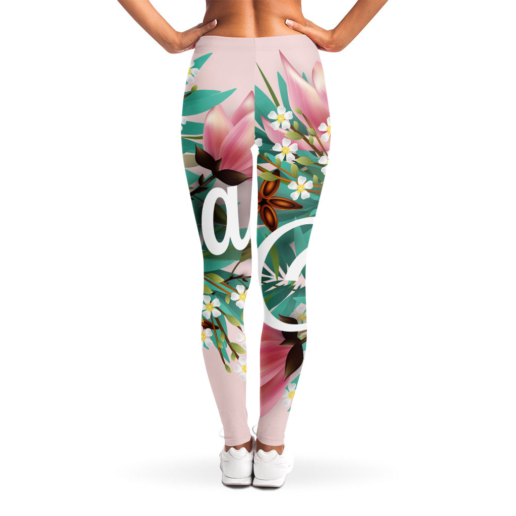 Hawaiian Flower Aloha Print Women's Leggings