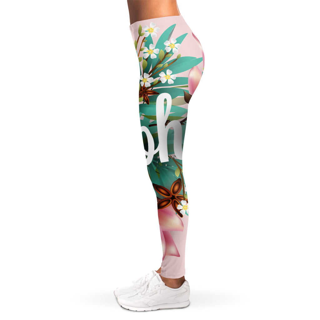 Hawaiian Flower Aloha Print Women's Leggings