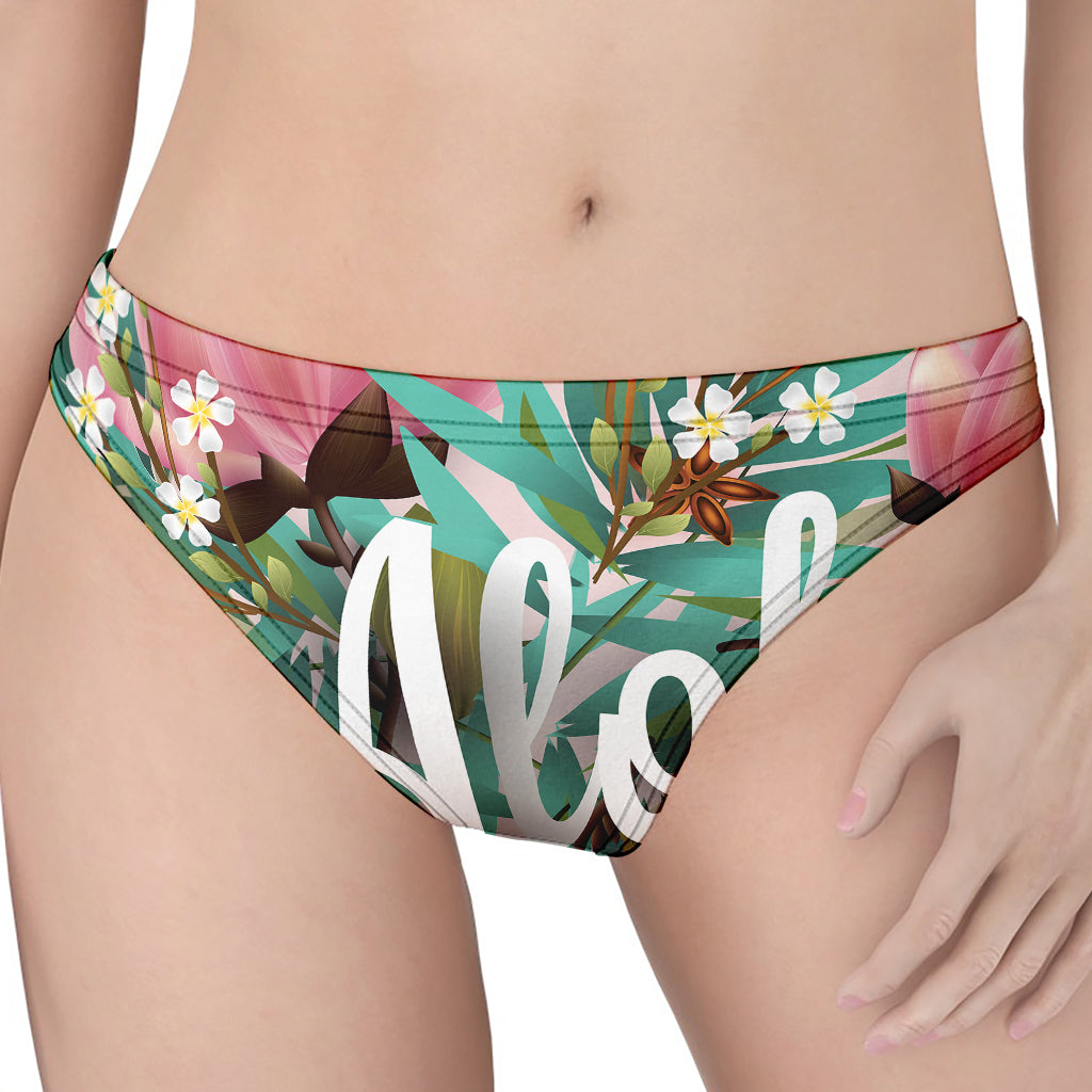 Hawaiian Flower Aloha Print Women's Thong