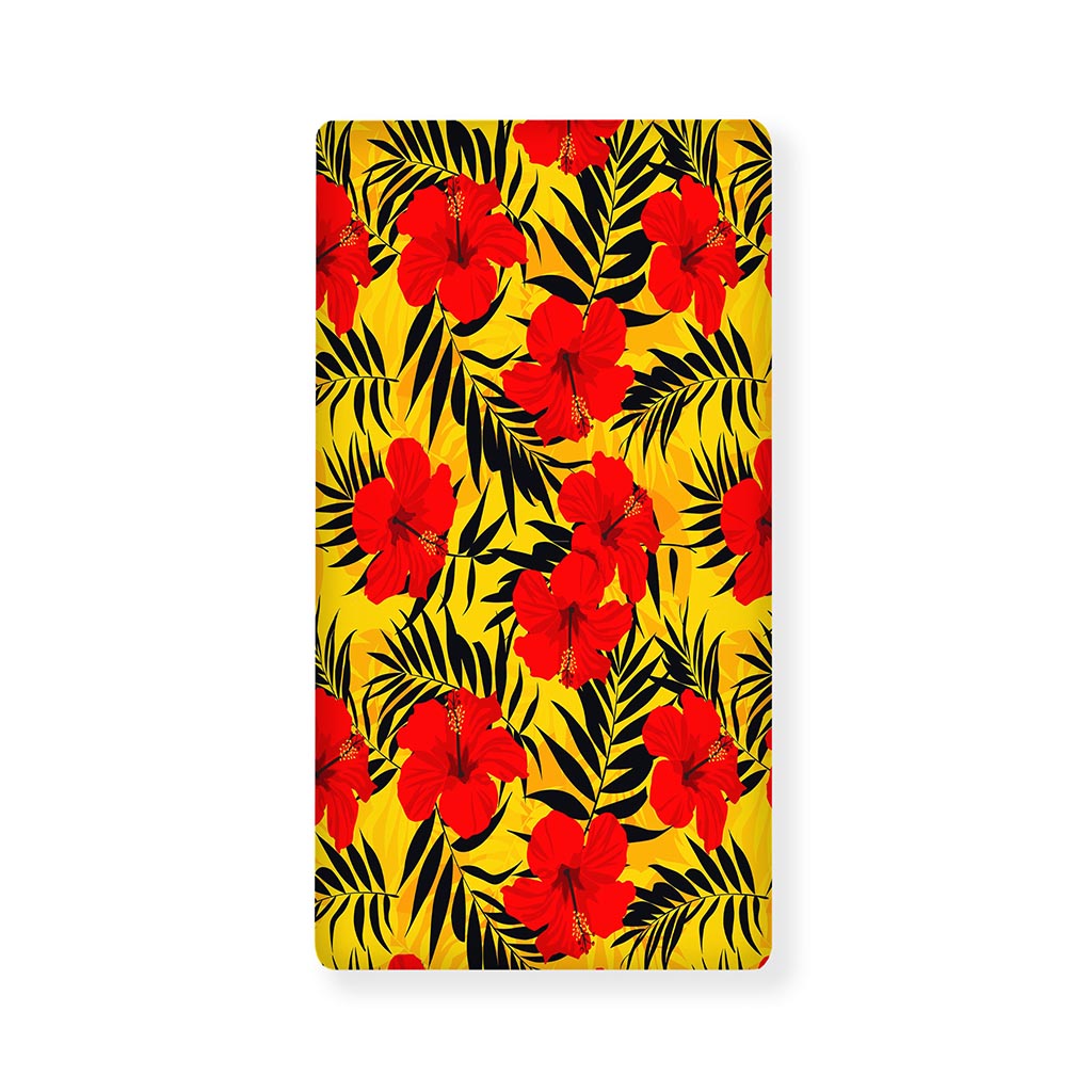 Hawaiian Hibiscus Flowers Pattern Print Baby Crib Sheet